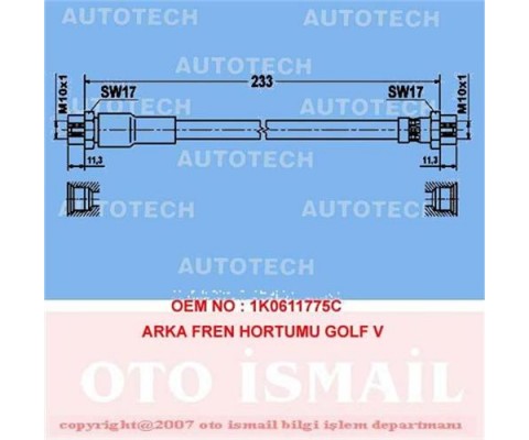 ARKA FREN HORTUMU POLO 81-94