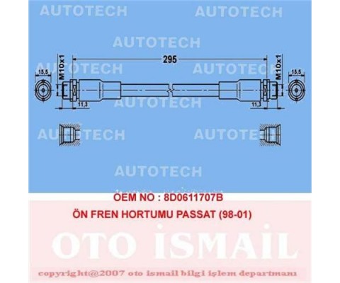 ÖN FREN HORTUMU PASSAT 98-01