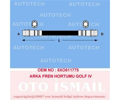 ARKA FREN HORTUMU GOLF IV