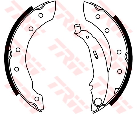 ARKA PABUÇ BALATA P106-P206-P306-SAXO-XSARA-CLIO II-SYMBOL-THALIA-LGN-TWNG-LOGAN 04 SANDERO GS8534