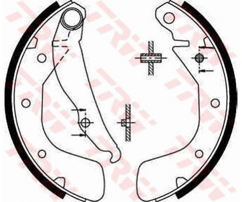 ARKA PABUÇ BALATA CORSA C 00-09 VECTRA A 93-95 ASTRA F 91-98 LACETTI 05 NUBIRA 03 200x46