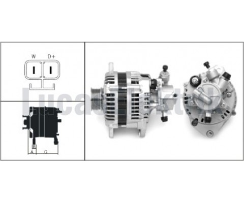 ALTERNATOR 12V 100A V.P. ISUZU COMBO MERIVA CORSA C ASTRA G 1.7CDTI / DTI