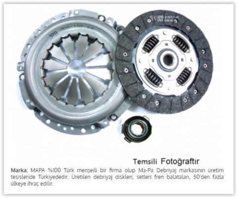 DEBRİYAJ SETİ 207-307-308-407-1007-PARTNER-BERLINGO-C2-C3-C4-C5-XSARA 1.6HDI DV6TED4B/F 3000951013 OPEL CROSSLAND 17 1.2 B12XHL