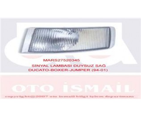 SİNYAL LAMBASI DUYSUZ SAĞ DUCATO-BOXER-JUMPER 94-01