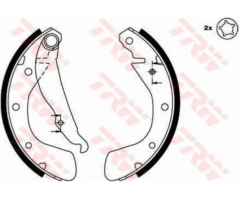 ARKA PABUÇ BALATA CORSA B 3.93-9.00 CORSA C 00-12.09 TIGRA 94-00 ASTRA F 92-9.98 200x28