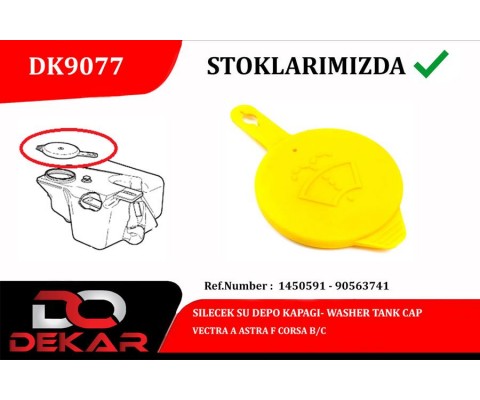 SILECEK SU DEPO KAPAGI VECTRA A ASTRA F CORSA B/C