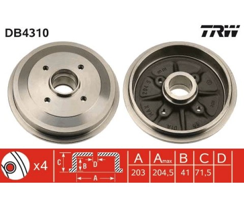 ARKA FREN KAMPANASI C2-C3-C3 II-C3 PLURIEL-P206-P206 T3E -P1007 1.1-1.2-1.4HDI-1.6HDI 03 ABS SİZ P301-P208-C3 III-DS3-C4 CACTUS-C-ELYSEE DV6DTED EURO5 MOTOR 203 42 ABS Lİ / ABS SİZ