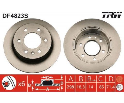 FREN DISKI ARKA MERCEDES SPRINTER B906 B907 B910 . VW CRAFTER 30-35-50