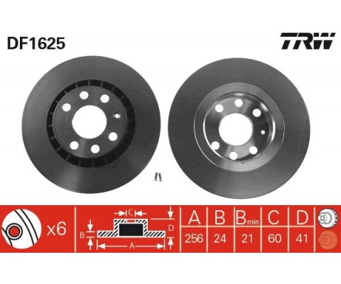 ÖN FREN AYNASI ASTRA F-VECTRA A-B-CALIBRA A-KADETT E-ASCONA C-LANOS 97 CIELO 256x24x4DLxHAVALI 90487402-93182282-93182304