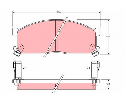 ÖN BALATA KIA BESTA 2.2D 96 BESTA 2.7D 99 MAZDA E2000 E2200 91-03