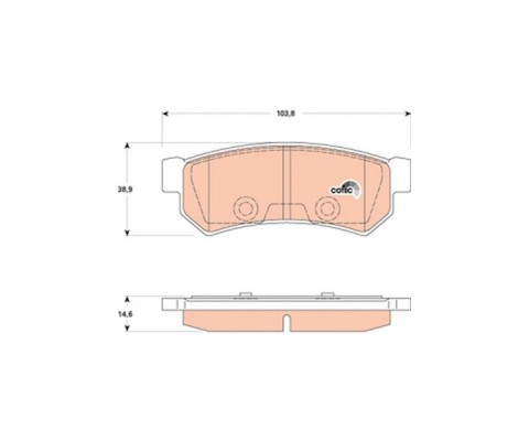 ARKA BALATA LACETTI 1.4 16V 1.6 1.8 05/2003 NUBIRA SEDAN;KOMBI 1.4 1.6 1.8 01/2005