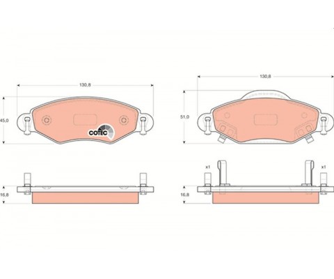 ÖN BALATA YARIS 1.0 99 9.05 1.3 02-9.05 1.4 D4D 01 9.05 1.5 VVTI TS 04/2001 9.05