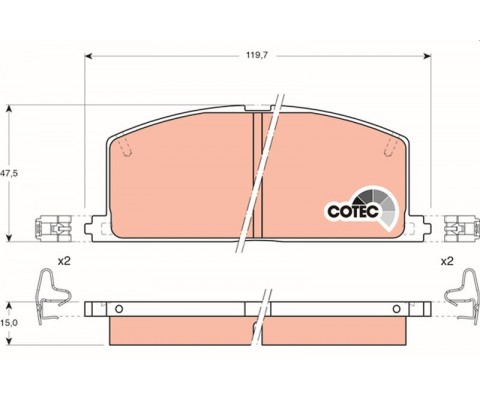 ÖN BALATA COROLLA-CAMRY-CORNA-CARİNA 95