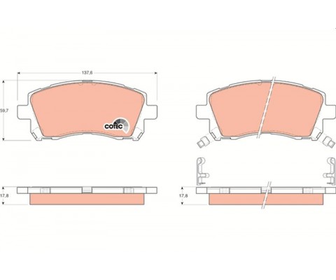 x ÖN BALATA SUBARU FORESTER 2.0-2.0T 97-02 -LEGACY II 2.5I 4WD 96-99