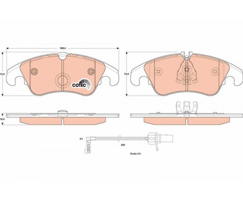 ÖN BALATA FİŞLİ AUDI A4-A5-A6-A7-Q5 2008