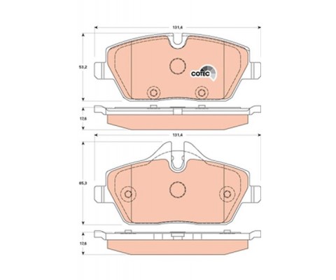 ÖN BALATA MİNİ R56 06-11 R57 09 11 R59 12 R55 07 12 R58 11 ONE COOPER CLUBMAN RODSTAR