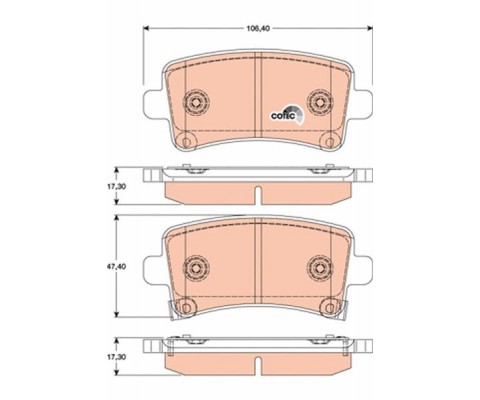 ARKA FREN BALATASI INSIGNIA A 08 17 SAAB 9.5 10 MALIBU 2.0D 2.4 12 16 İNÇ JANT