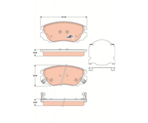 ÖN FREN BALATASI INSIGNIA A 08 17 MALIBU 12 SAAB 9.5 10 12 296 mm 16 İNÇ JANT