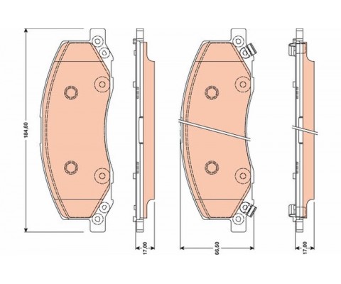 ÖN BALATA INSIGNIA 2.0T-2.8 V6 T-2.0 CDTI 08 13 SAAB 9.5 10 18 JANT