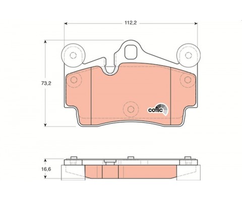 ARKA BALATA TOUAREG 02-10 CAYENNE 02-10 Q7 06-11 112X73 GDB1549