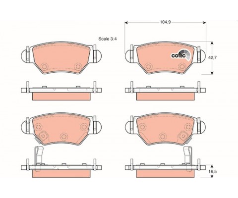 ARKA BALATA ASTRA F 98/00 ASTRA G 98/05 ZAFIRA 98-05