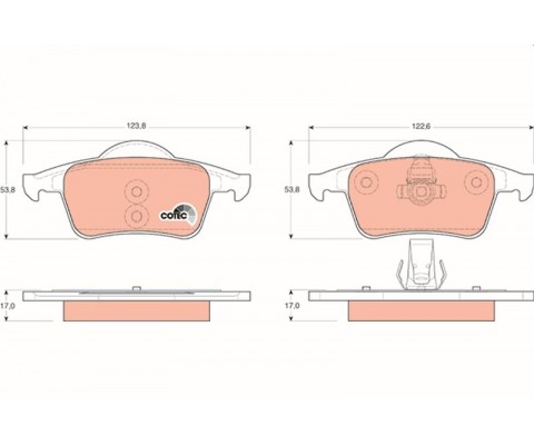 ARKA BALATA VOLVO S60 2000-2010 S80 1998-2006 V70 97-07 XC70 97-07 S70 97-00