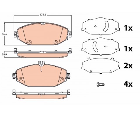 FREN BALATASI ON MERCEDES W205 S205 C205 A205 C257 W213 S213 A238 C238