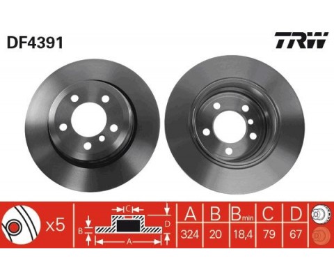 FREN DISKI ARKA BMW E65 E66