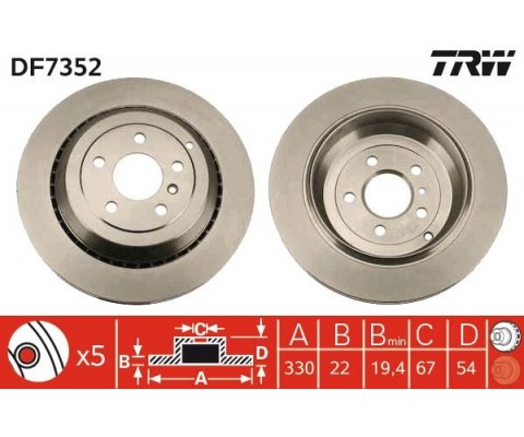 FREN DISKI ARKA 4-matic MERCEDES X164 W251 W164