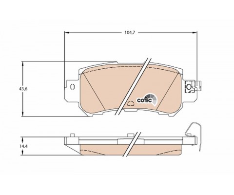 DİSK FREN BALATASI ARKA CX-5 2011