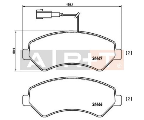 ÖN BALATA BOXER 06 JUMPER 06 DUCATO 06 169.1x69.1x19