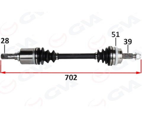 ÖN AKS SOL RENAULT MASTER II FD 2.5 DCI ABSLI 51 DIS 28X39 06-10