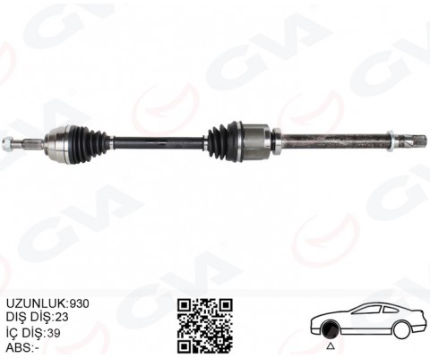 ÖN AKS SAĞ RENAULT MEGANE II BM0/1.CM0/1 2.0 M-T 02-08