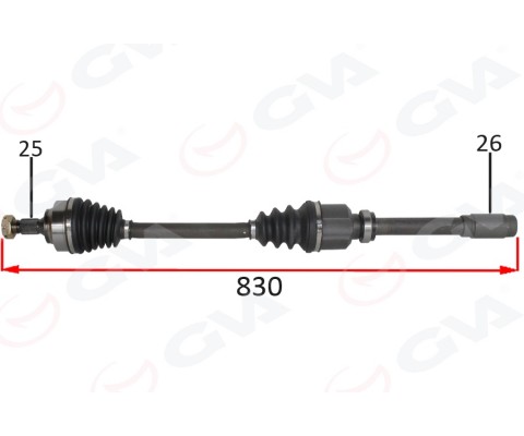 KOMPLE AKS SAG ON PSA 307 3A/C 1.6 A-T 00-07