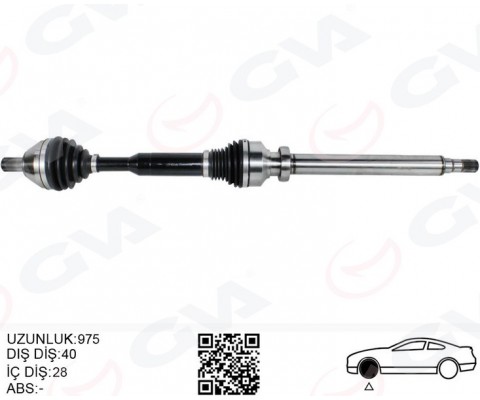 ÖN AKS KOMPLE SAG VOLVO XC60 I 10 15 D3-D4-T5-T6 XC60 II 15 D4 OTOMATİK ŞANZIMAN 8 VİTES