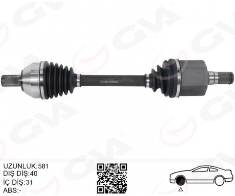 ÖN AKS KOMPLE SOL FORD MONDEO 2.0 TDCI 07 14 OTOM.