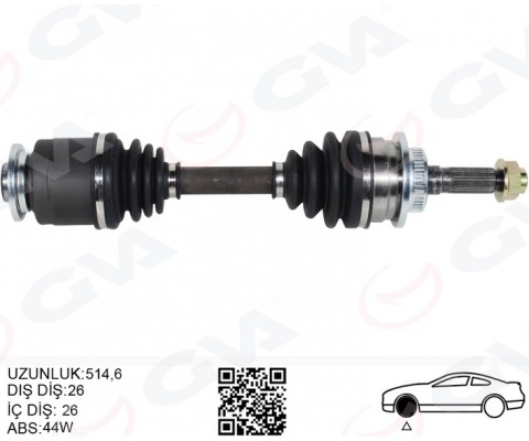 ON AKS KOMPLE SOL FORD RANGER 2.5TD 02 07 MAZDA BT50 02 0 6 ABS LI