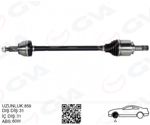 KOMPLE AKS ARKA SAĞ DEFENDER L663 DISCOVERY 5 L462 R.R 4 VOGUE L405 R.R SPORT 2 L494 859MM