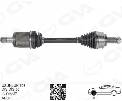 KOMPLE AKS ÖN SOL BMW X3 E83 04 11 598MM