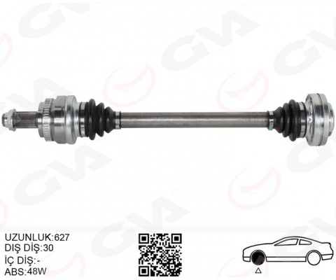 KOMPLE AKS ARKA SOL BMW X3 E83 04 627MM