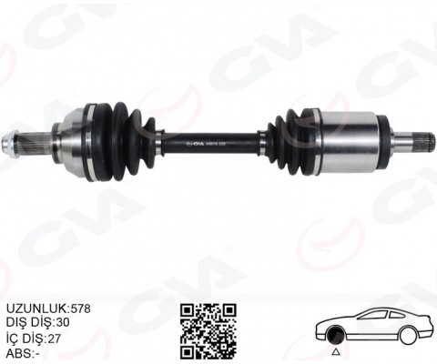 KOMPLE AKS ÖN SOL BMW E46 XD Xİ 580MM