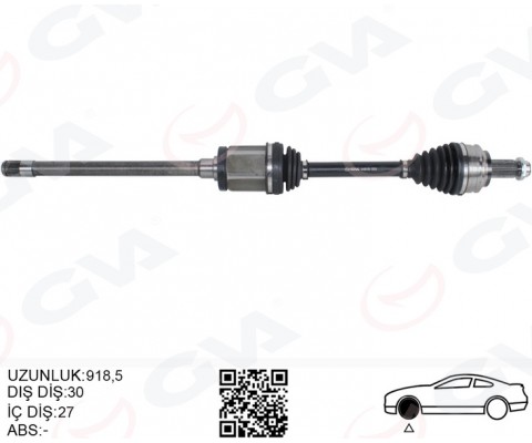 KOMPLE AKS ÖN SAĞ BMW X3 E83 04 11 918.5MM