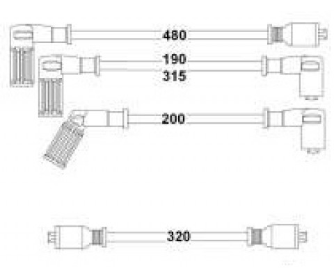 BUJİ BOBİN KABLOSU DKŞ S-SL-SLX-UNO-TMPR-TIPO 1.4-1.6 8V UZUNLAMA MOTOR