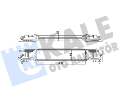 TURBO RADYATÖRÜ INTERCOOLER CORSA D AL/PL/BRZ 450x97x52