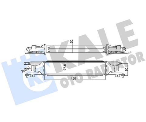 TURBO RADYATÖRÜ INTERCOOLER CORSA D AL/PL/BRZ 450x97x52