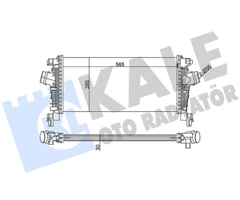 TURBO RADYATÖRÜ INTERCOOLER ASTRA J-CRUZE J305 AL/PL/BRZ 565x280x30