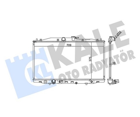 RADYATÖR ACCORD VII AL/PL/BRZ 375x708x16