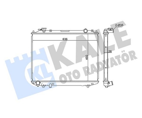 RADYATÖR RANGER 2.5D 98-03 450x625x26 AL-PL-BRZ