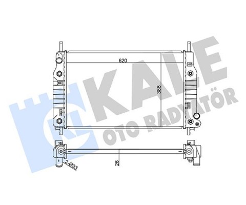 MOTOR SU RADYATORU MONDE I- II 1.6 16 V 1.8 16V / 2.0 16V 92 00 OTOM. 620 388 26