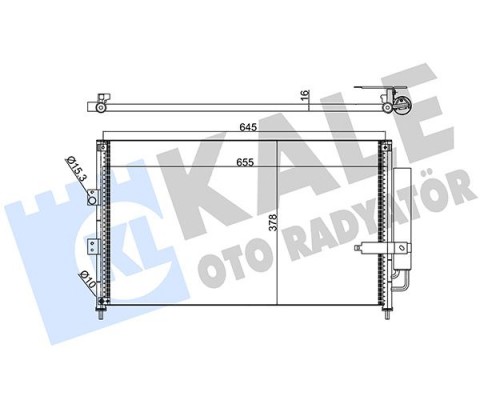 KLİMA KONDENSERİ CIVIC VIII AL/AL 653x378x16